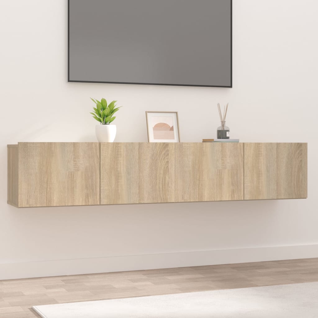Comodă Tv, Gri Sonoma, 80X30X30 Cm, Lemn Prelucrat