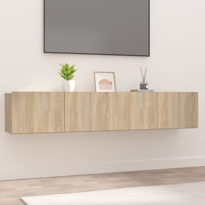 Comodă Tv, Gri Sonoma, 80X30X30 Cm, Lemn Prelucrat