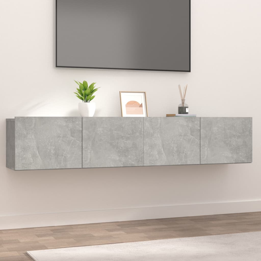 Comodă Tv, Gri Sonoma, 80X30X30 Cm, Lemn Prelucrat