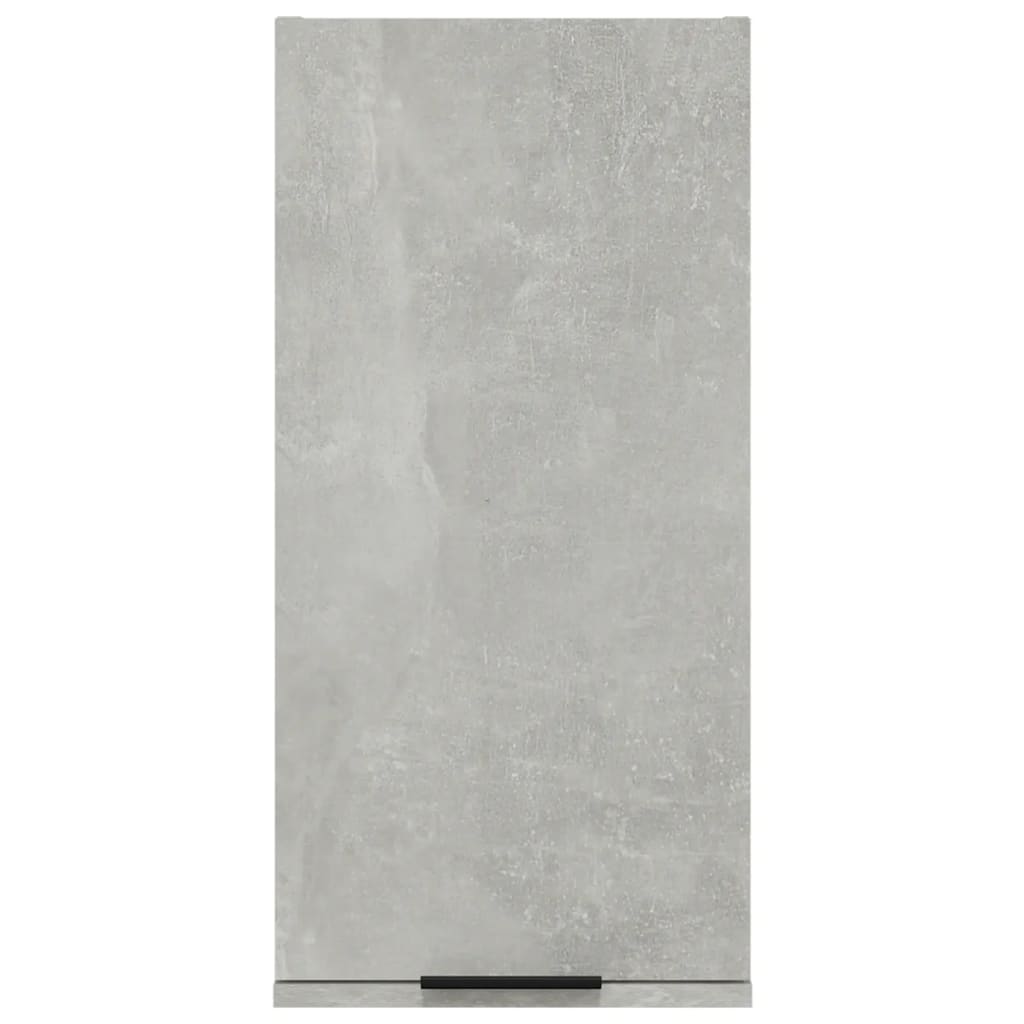 Dulap De Baie Montat Pe Perete, Gri Beton, 32X20X67 Cm