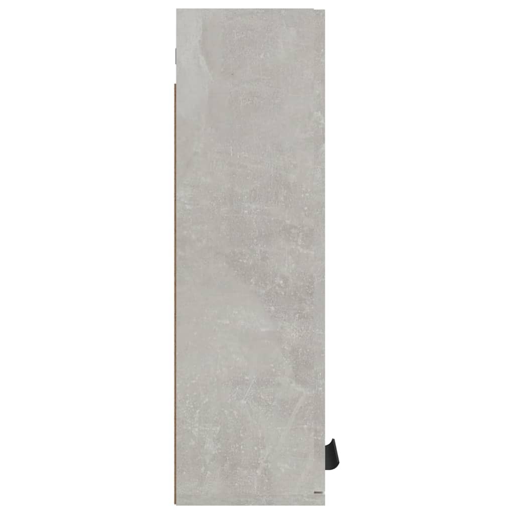 Dulap De Baie Montat Pe Perete, Gri Beton, 32X20X67 Cm