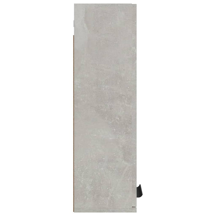 Dulap De Baie Montat Pe Perete, Gri Beton, 32X20X67 Cm