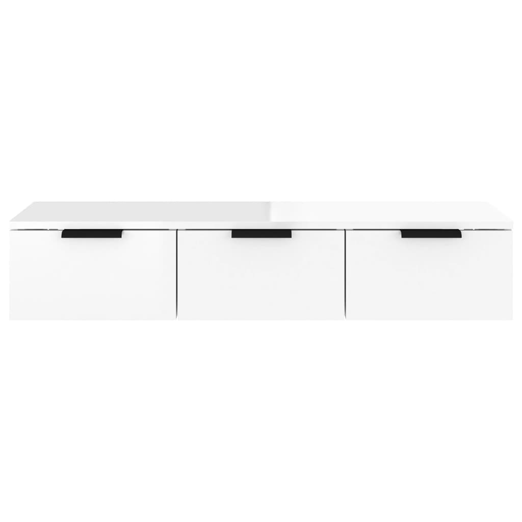 Dulap De Perete, Alb Extralucios, 102X30X20 Cm, Lemn Compozit