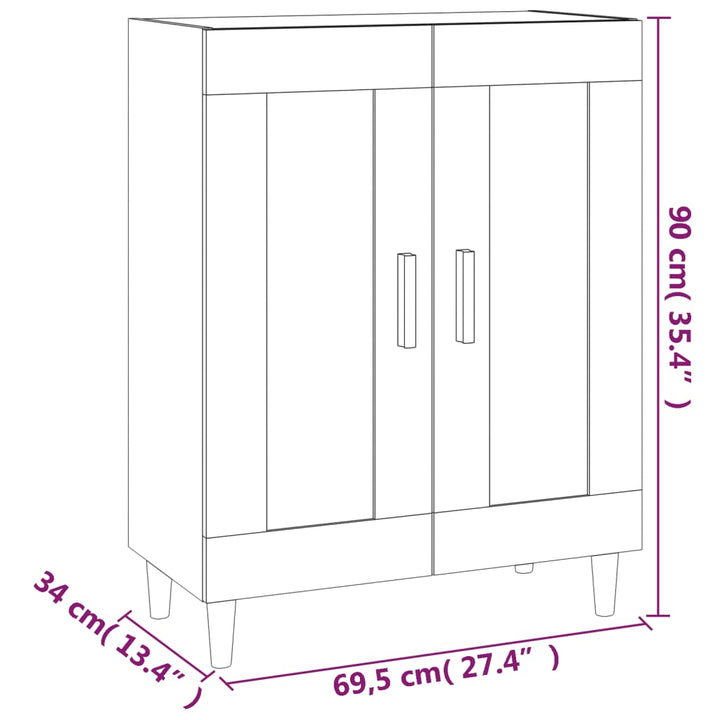 Dulap, , 69,5X34X90 Cm, Lemn Compozit