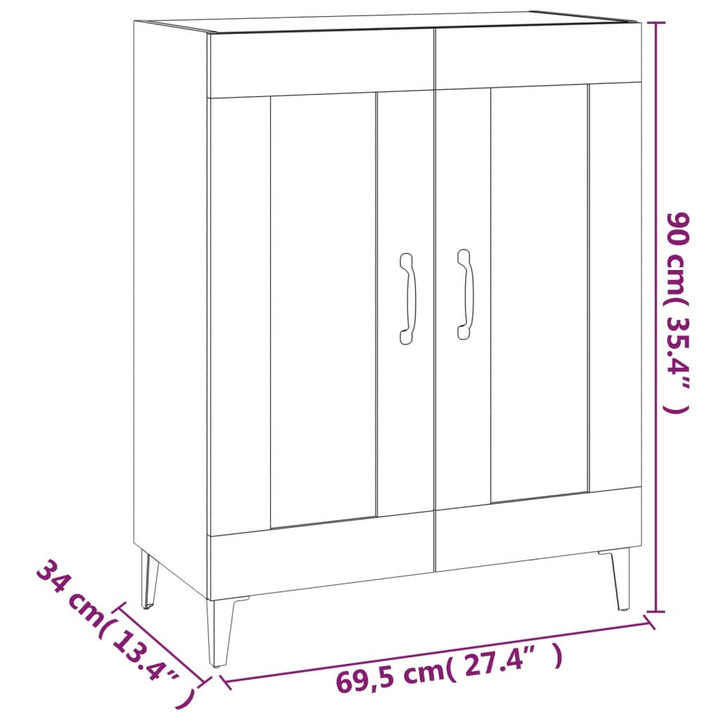 Dulap, , 69,5X34X90 Cm, Lemn Compozit