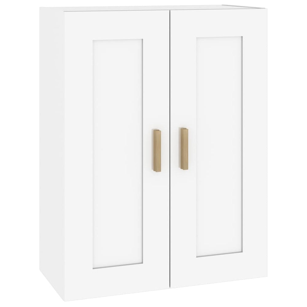 Dulap De Perete Alb Extralucios 69,5X32,5X90 Cm Lemn Prelucrat