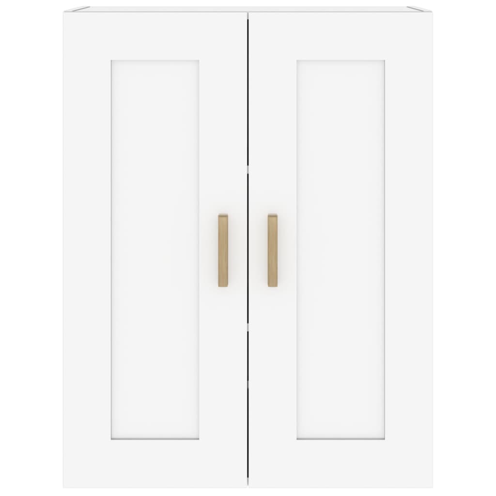 Dulap De Perete Alb Extralucios 69,5X32,5X90 Cm Lemn Prelucrat