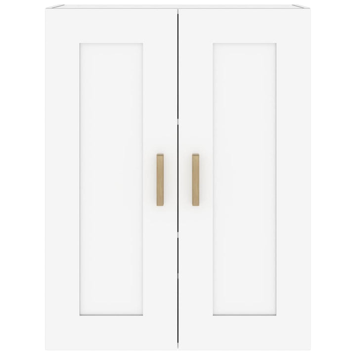 Dulap De Perete Alb Extralucios 69,5X32,5X90 Cm Lemn Prelucrat