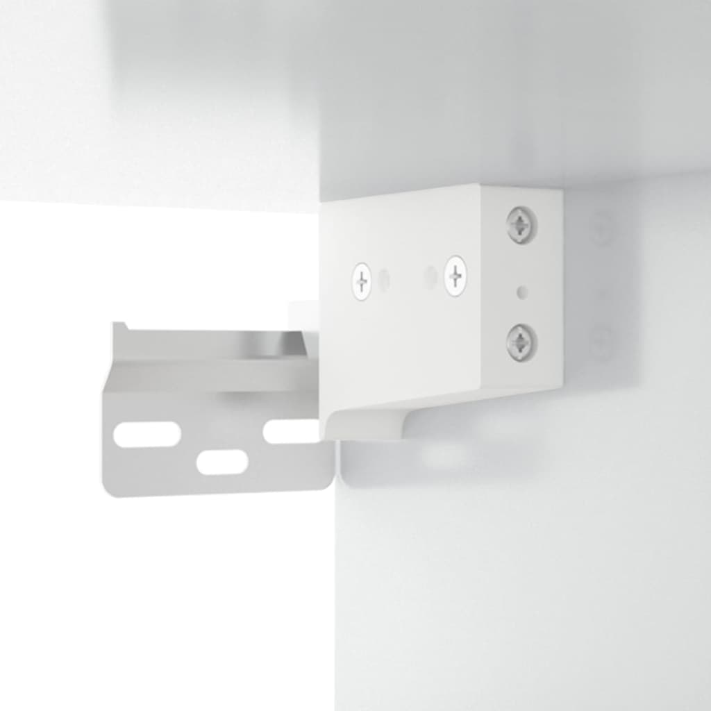 Dulap De Perete Alb Extralucios 69,5X32,5X90 Cm Lemn Prelucrat