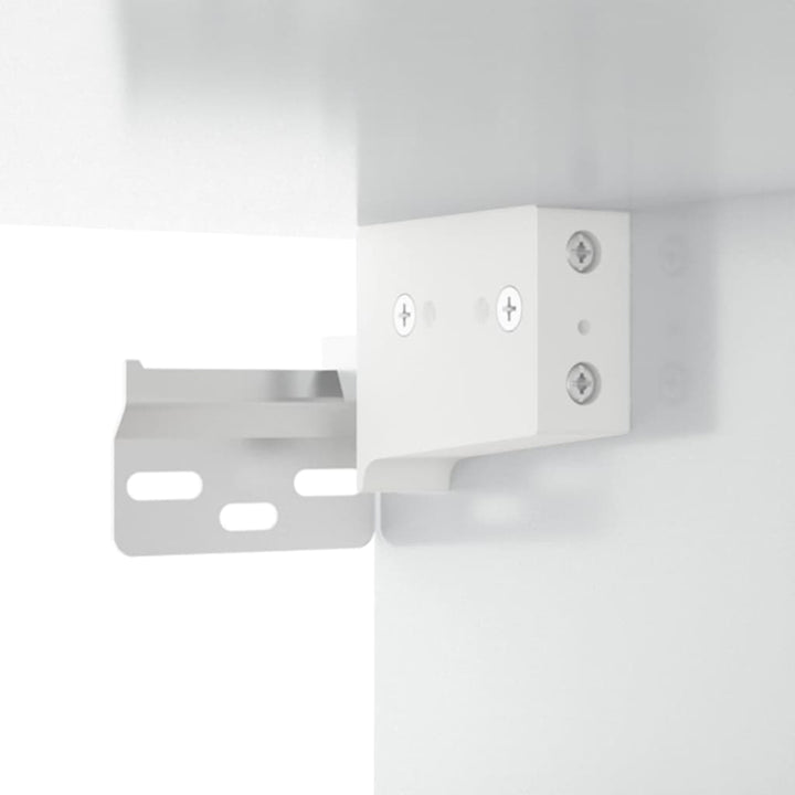 Dulap De Perete Alb Extralucios 69,5X32,5X90 Cm Lemn Prelucrat