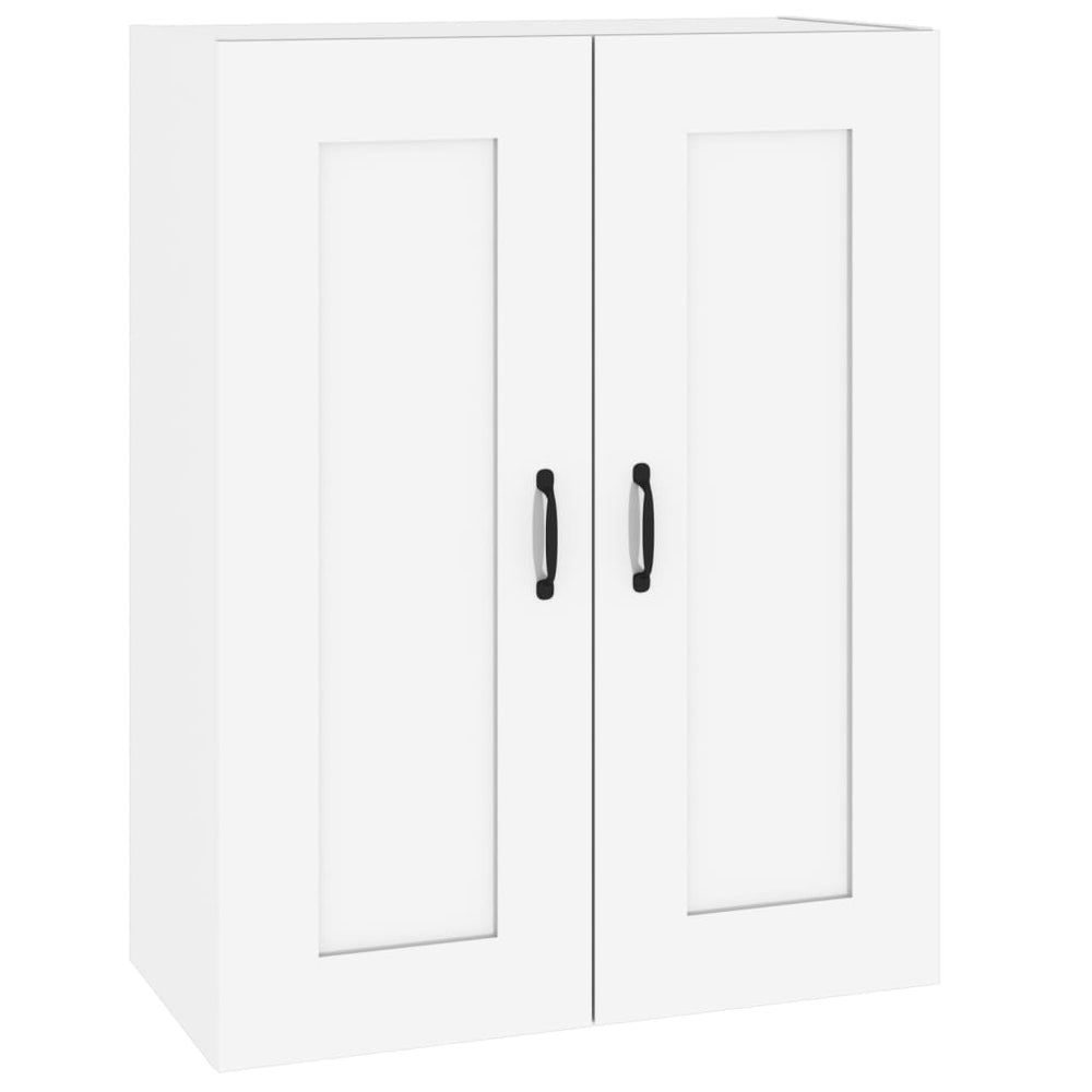 Dulap De Perete Suspendat, Alb Extralucios, 69,5X32,5X90 Cm