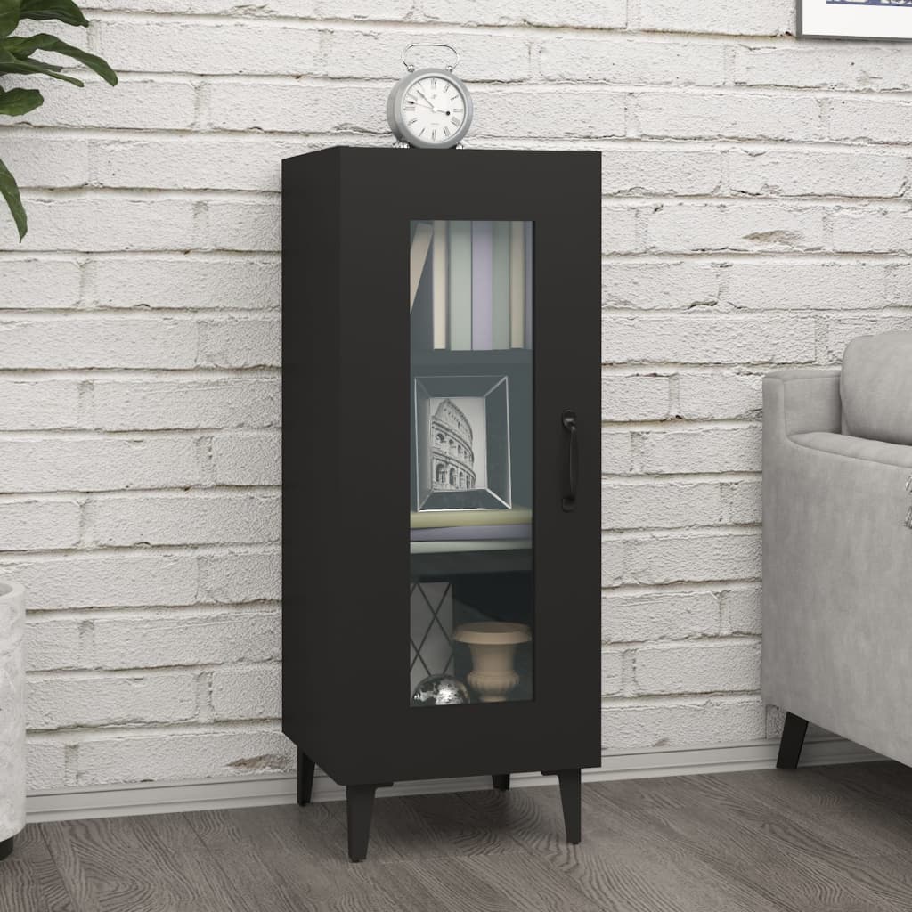 Dulap, Alb Extralucios, 34,5X34X90 Cm, Lemn Compozit