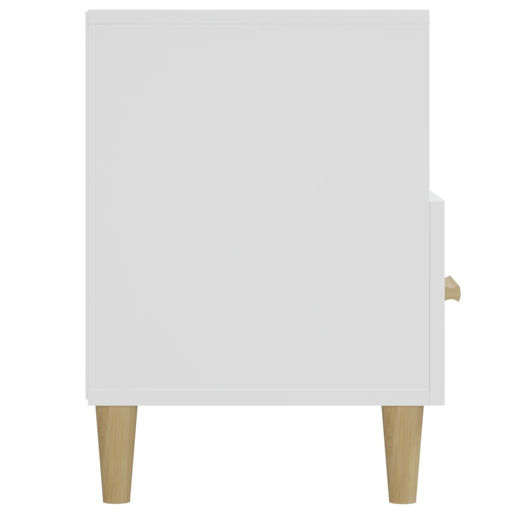 Comodă Tv, Alb Extralucios, 102X36X50 Cm, Lemn Prelucrat