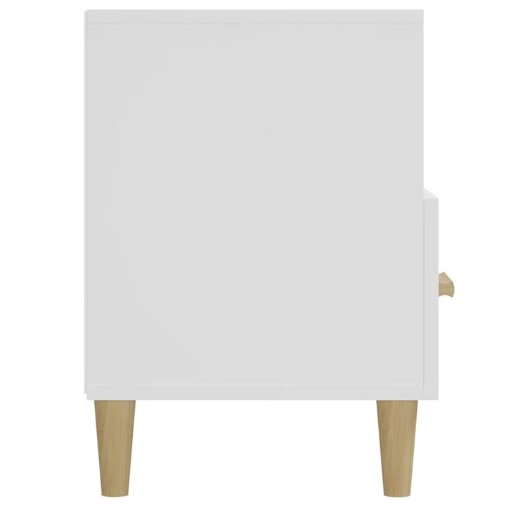 Comodă Tv, Alb Extralucios, 102X36X50 Cm, Lemn Prelucrat