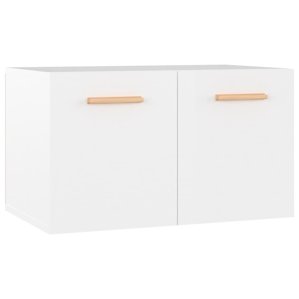 Dulap De Perete, Alb Extralucios, 60X36,5X35 Cm, Lemn Compozit