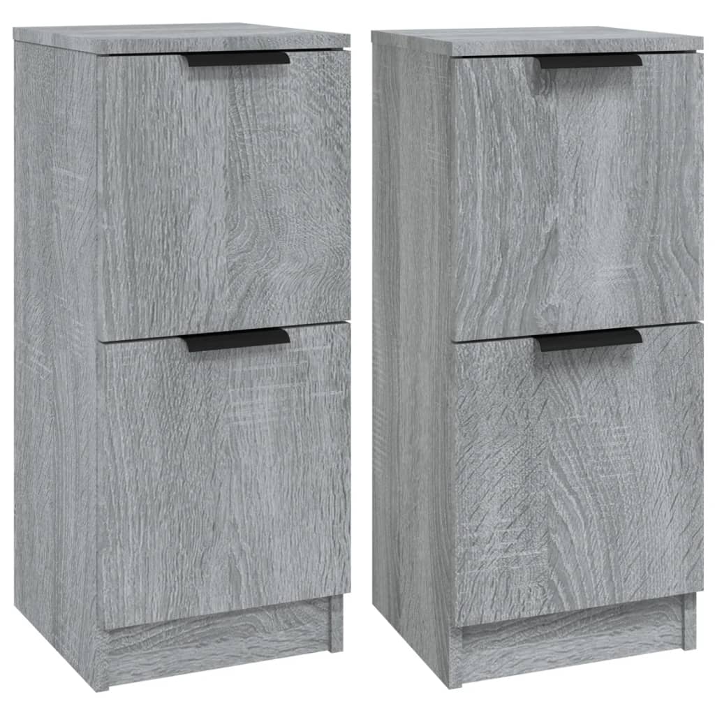 Dulapuri, 2 Buc., Gri Sonoma, 30X30X70 Cm, Lemn Prelucrat