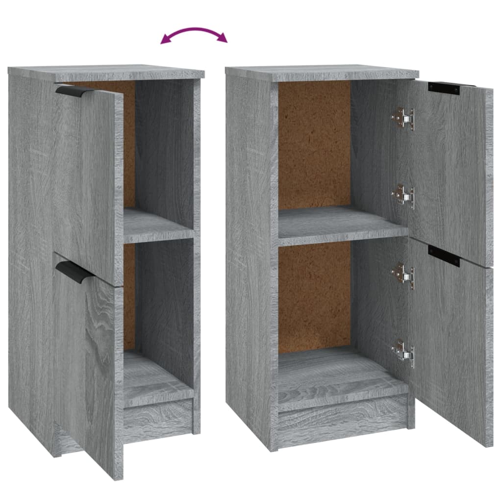 Dulapuri, 2 Buc., Gri Sonoma, 30X30X70 Cm, Lemn Prelucrat
