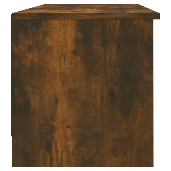 Comodă Tv, Stejar Fumuriu, 102X35,5X36,5 Cm, Lemn Compozit