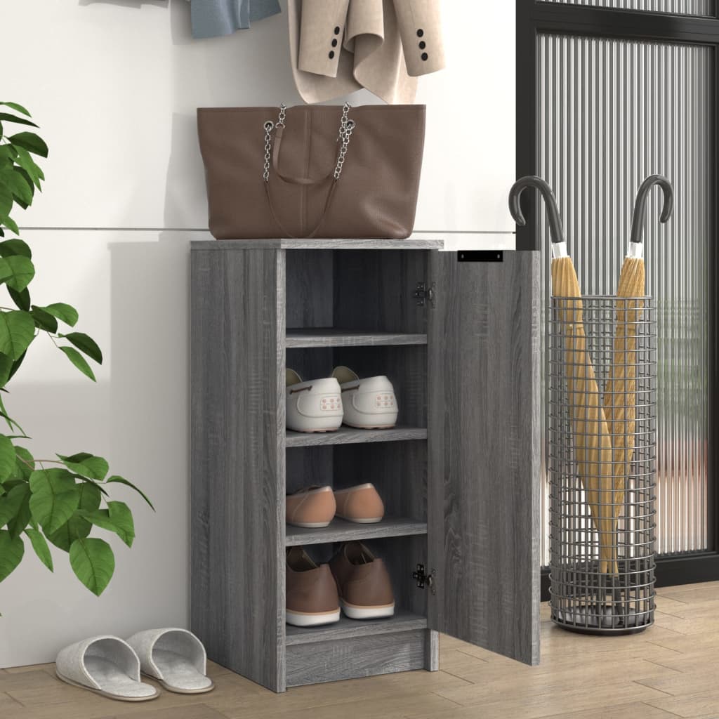 Pantofar, Gri Sonoma, 30X35X70 Cm, Lemn Compozit