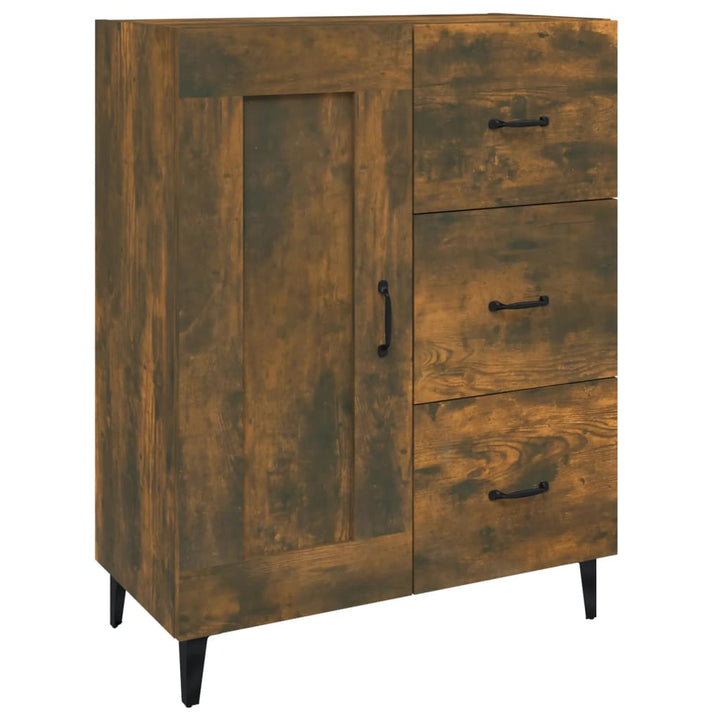Dulap, Stejar Fumuriu, 69,5X34X90 Cm, Lemn Compozit