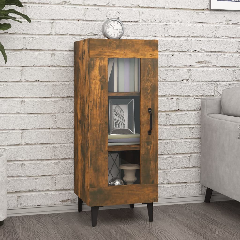 Dulap, Alb Extralucios, 34,5X34X90 Cm, Lemn Compozit