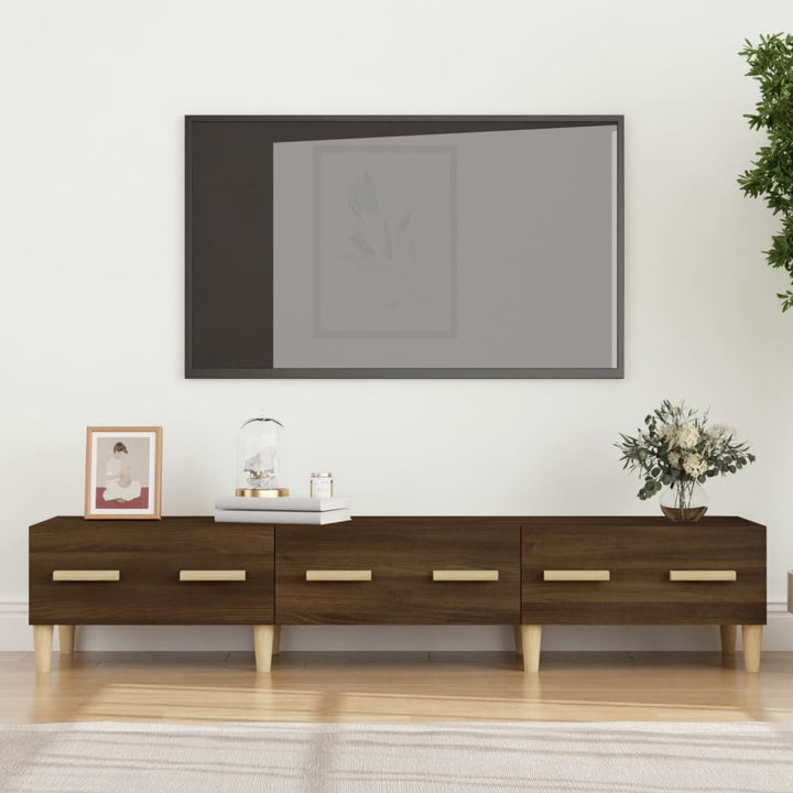 Comodă Tv, Stejar Maro, 150X34,5X30 Cm, Lemn Compozit