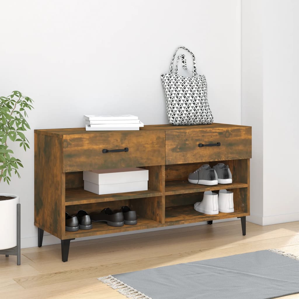 Pantofar, Alb Extralucios, 102X35X55 Cm, Lemn Compozit