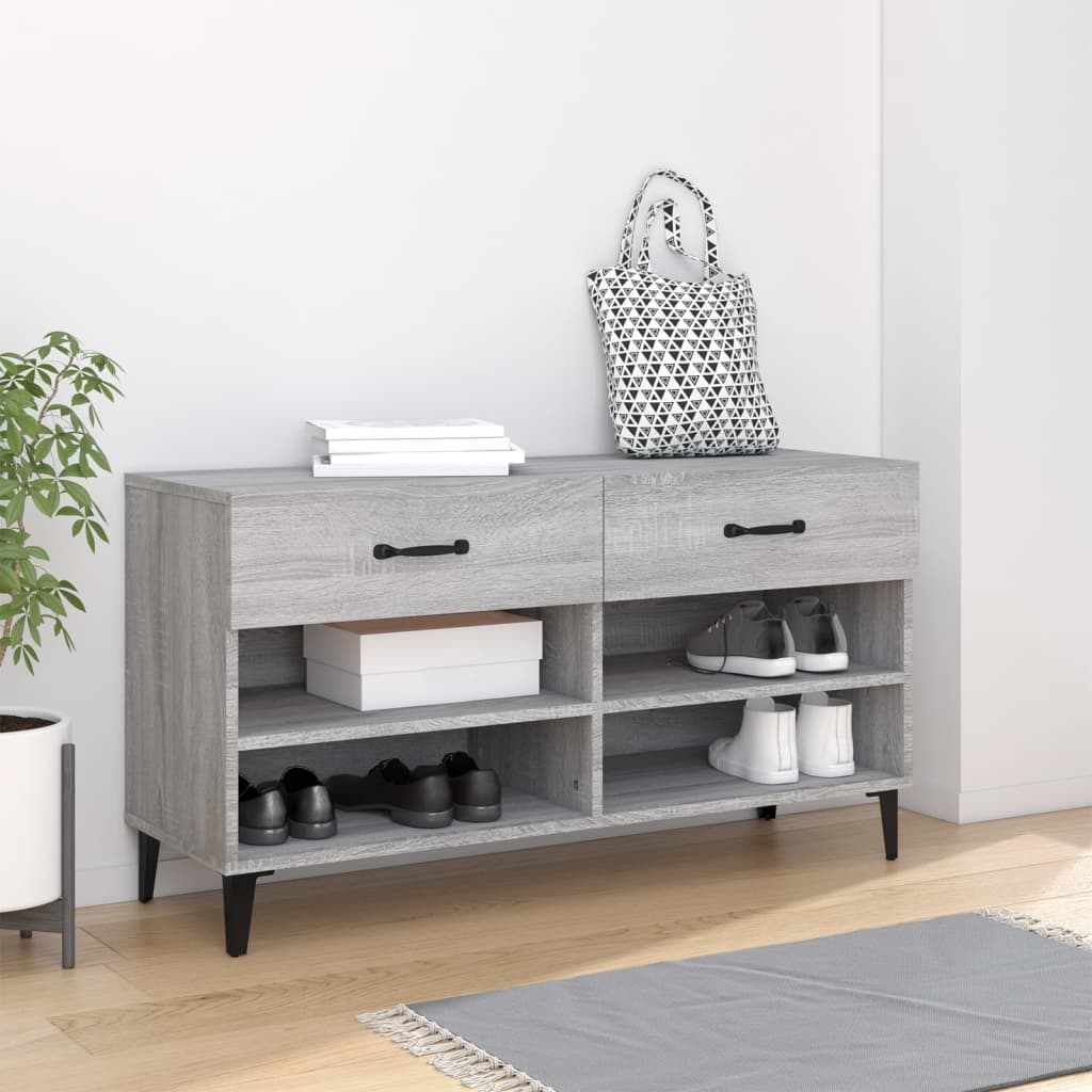 Pantofar, Alb Extralucios, 102X35X55 Cm, Lemn Compozit