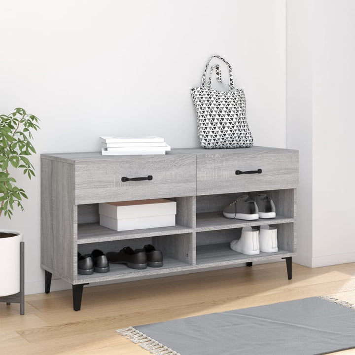 Pantofar, Alb Extralucios, 102X35X55 Cm, Lemn Compozit