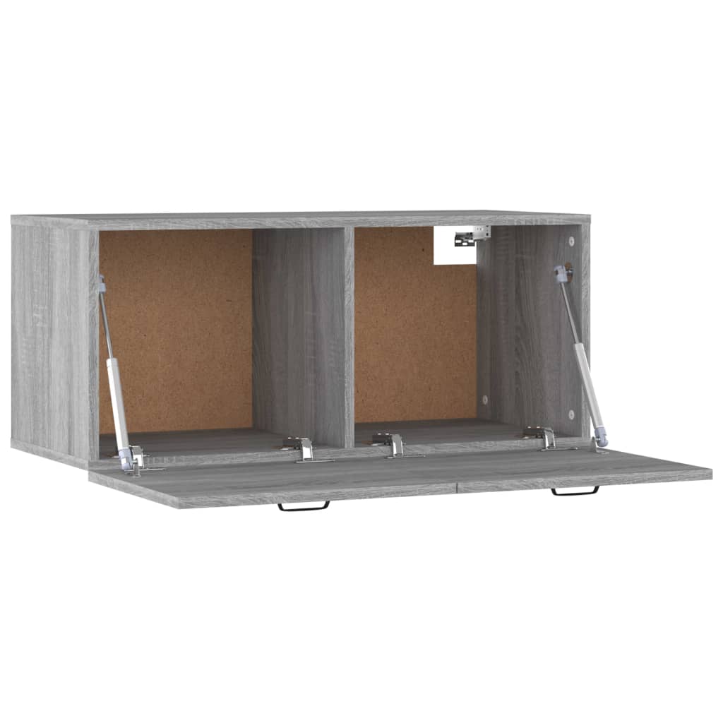Dulap De Perete, Gri Sonoma, 80X36,5X35 Cm, Lemn Compozit