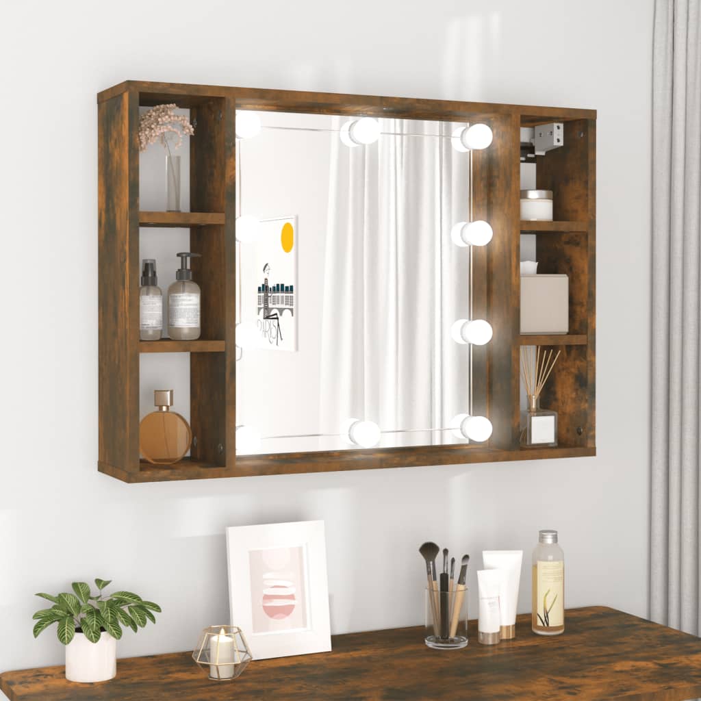 Dulap Cu Oglindă Și Led, , 76X15X55 Cm