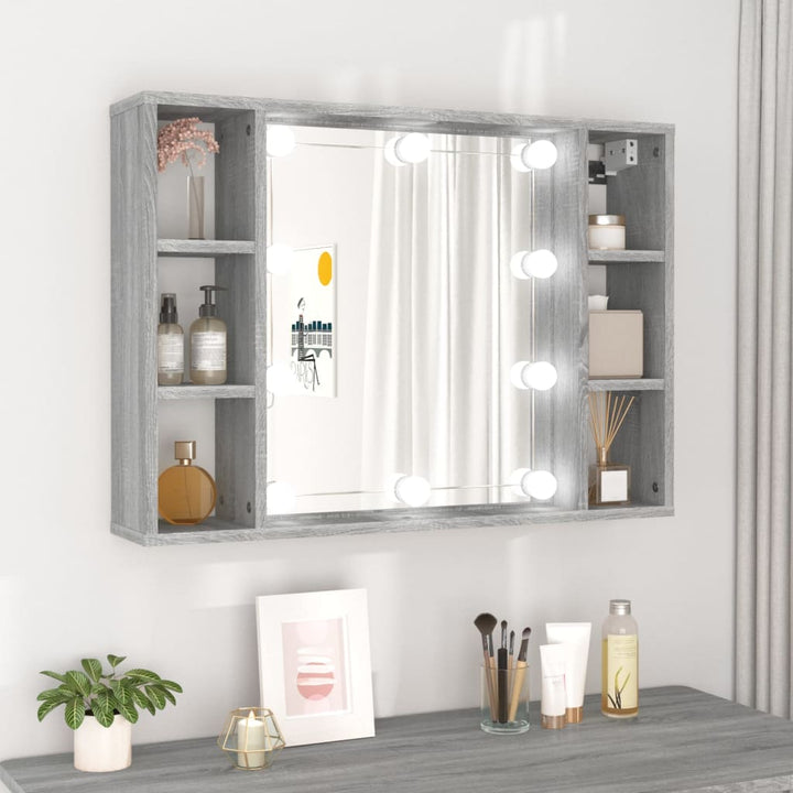 Dulap Cu Oglindă Și Led, , 76X15X55 Cm