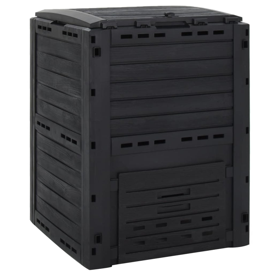 Compostor De Grădină, Negru, 280 L, Polipropilenă