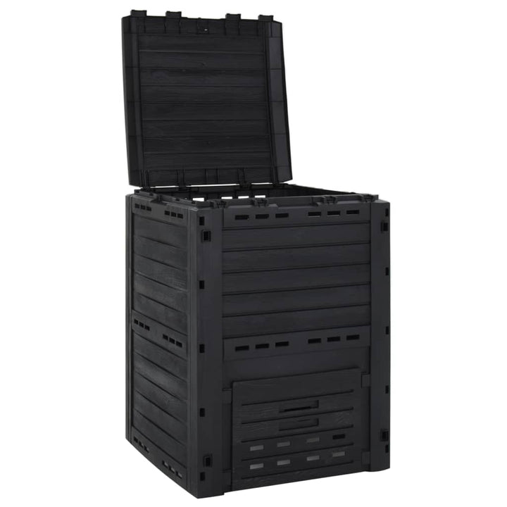 Compostor De Grădină, Negru, 280 L, Polipropilenă