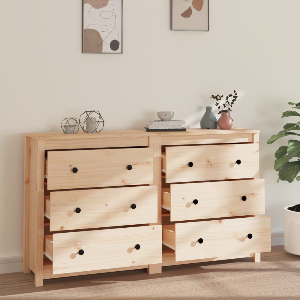 Dulap, 140X35X80 Cm, Lemn Masiv De Pin