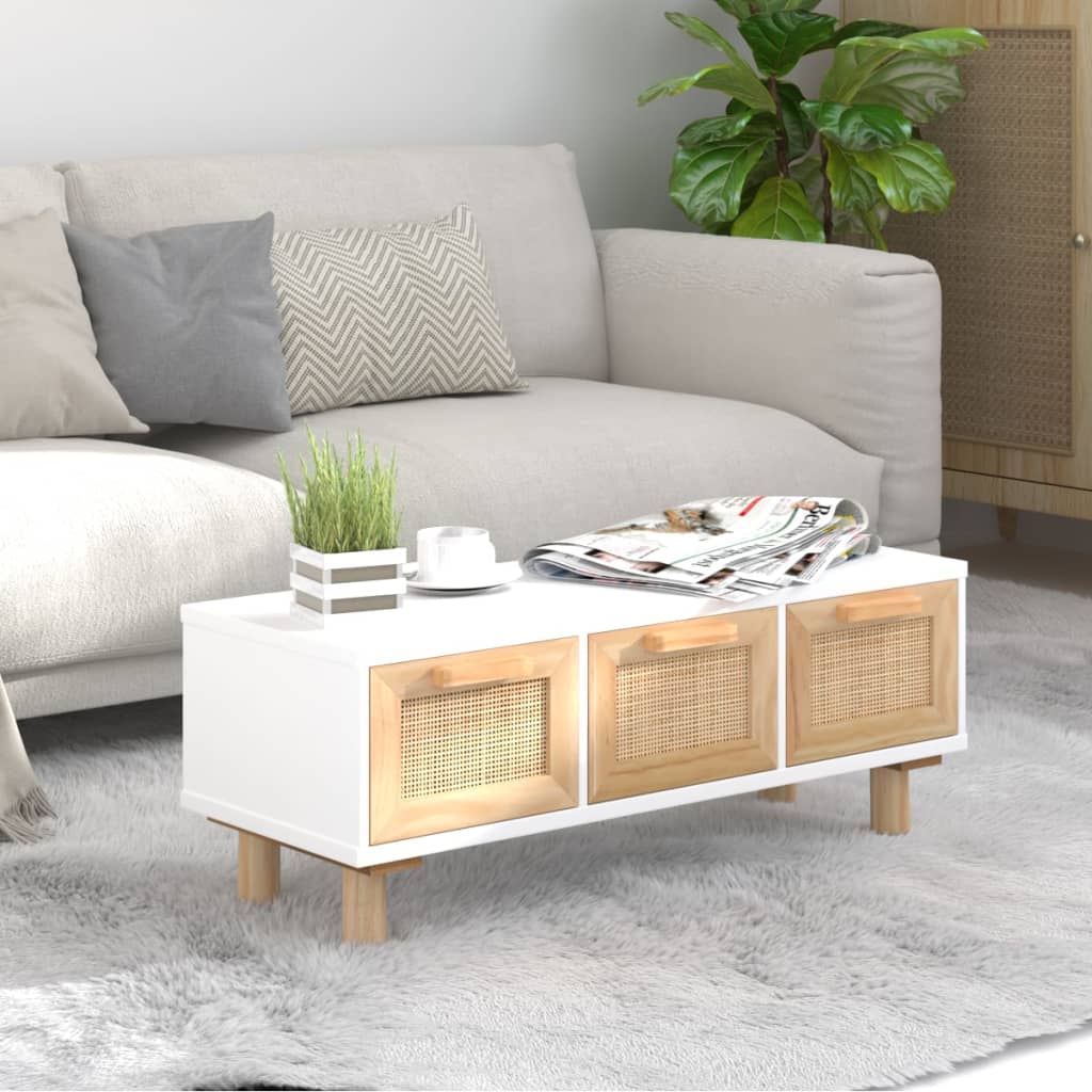 Măsuță De Cafea 80X40X30 Cm Lemn Prelucrat&Lemn Masiv Pin