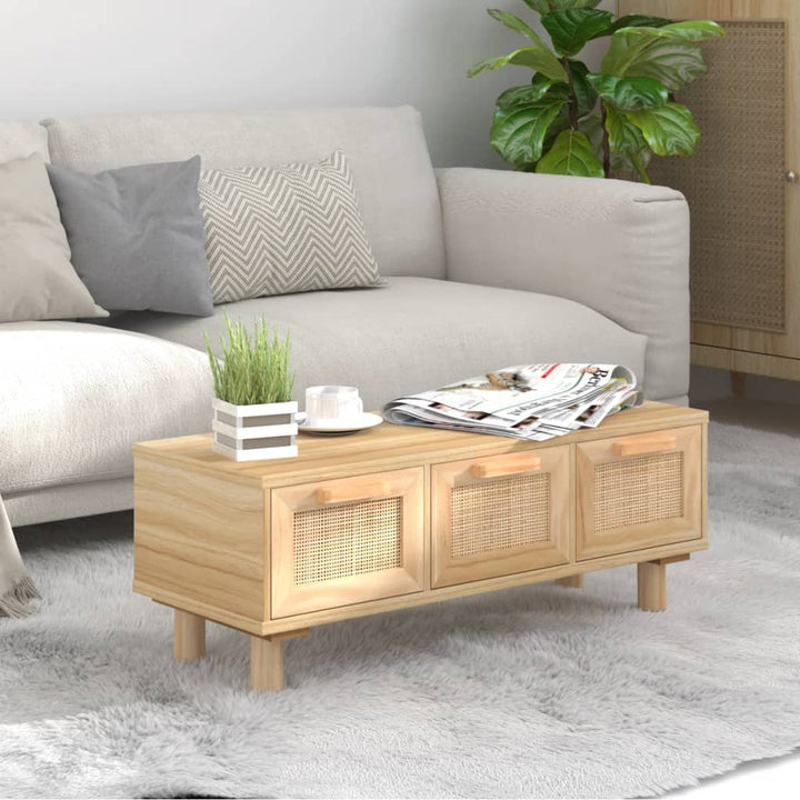 Măsuță De Cafea 80X40X30 Cm Lemn Prelucrat&Lemn Masiv Pin