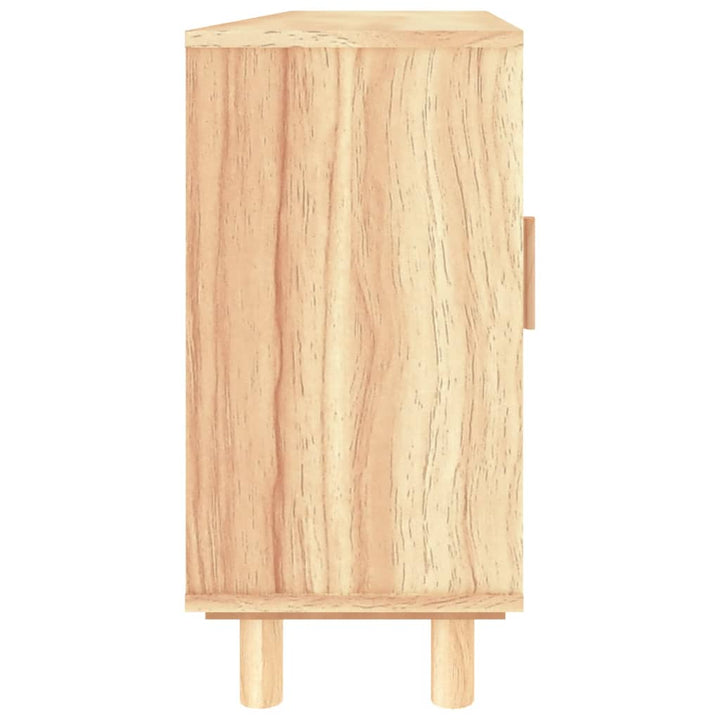 Servantă, , 105X30X60 Cm, Lemn Masiv Pin Și Ratan Natural