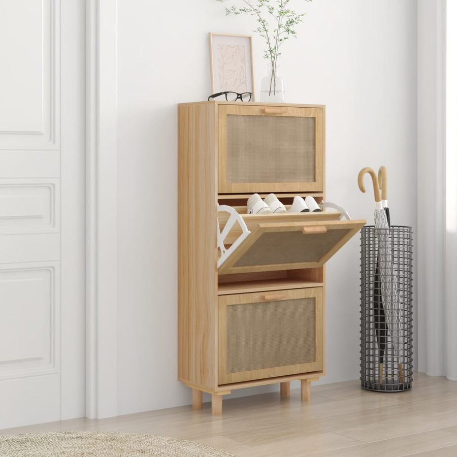 Pantofar, , 52X25X, Lemn Prelucrat Și Ratan Natural