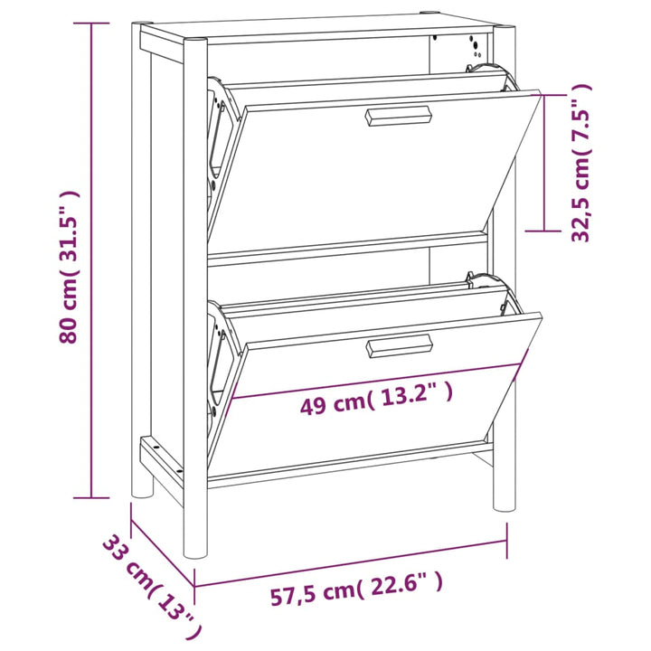 Pantofar, , 57,5X33X80 Cm, Lemn Prelucrat