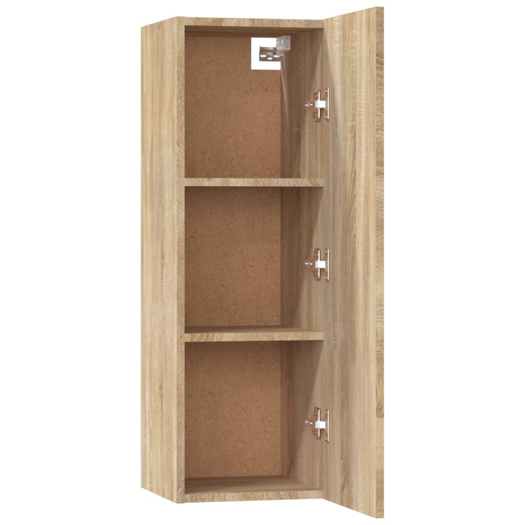 Set Dulap Tv, 5 Piese, Stejar Sonoma, Lemn Prelucrat