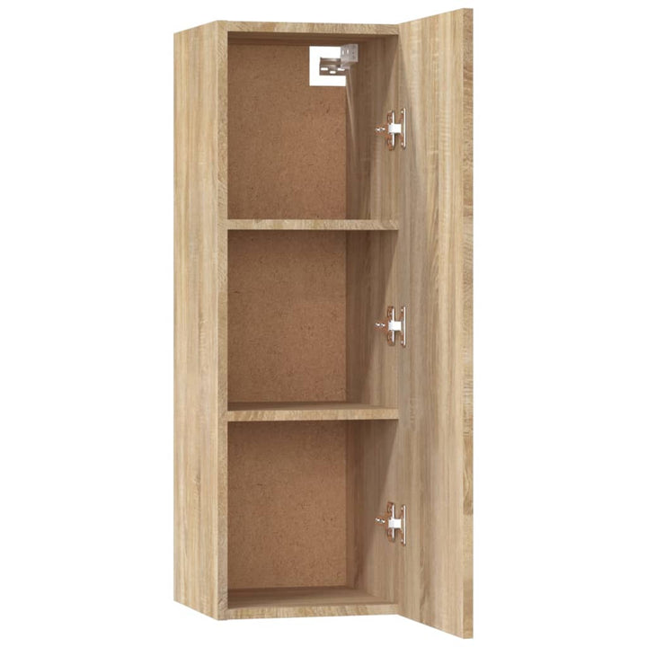 Set Dulap Tv, 5 Piese, Stejar Sonoma, Lemn Prelucrat