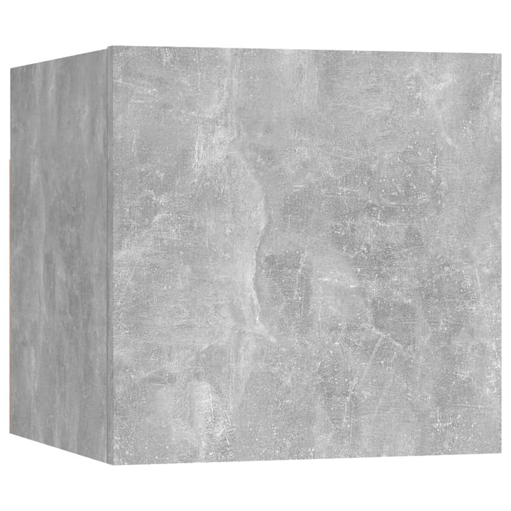 Set Dulap Tv, 5 Piese, Gri Beton, Lemn Prelucrat