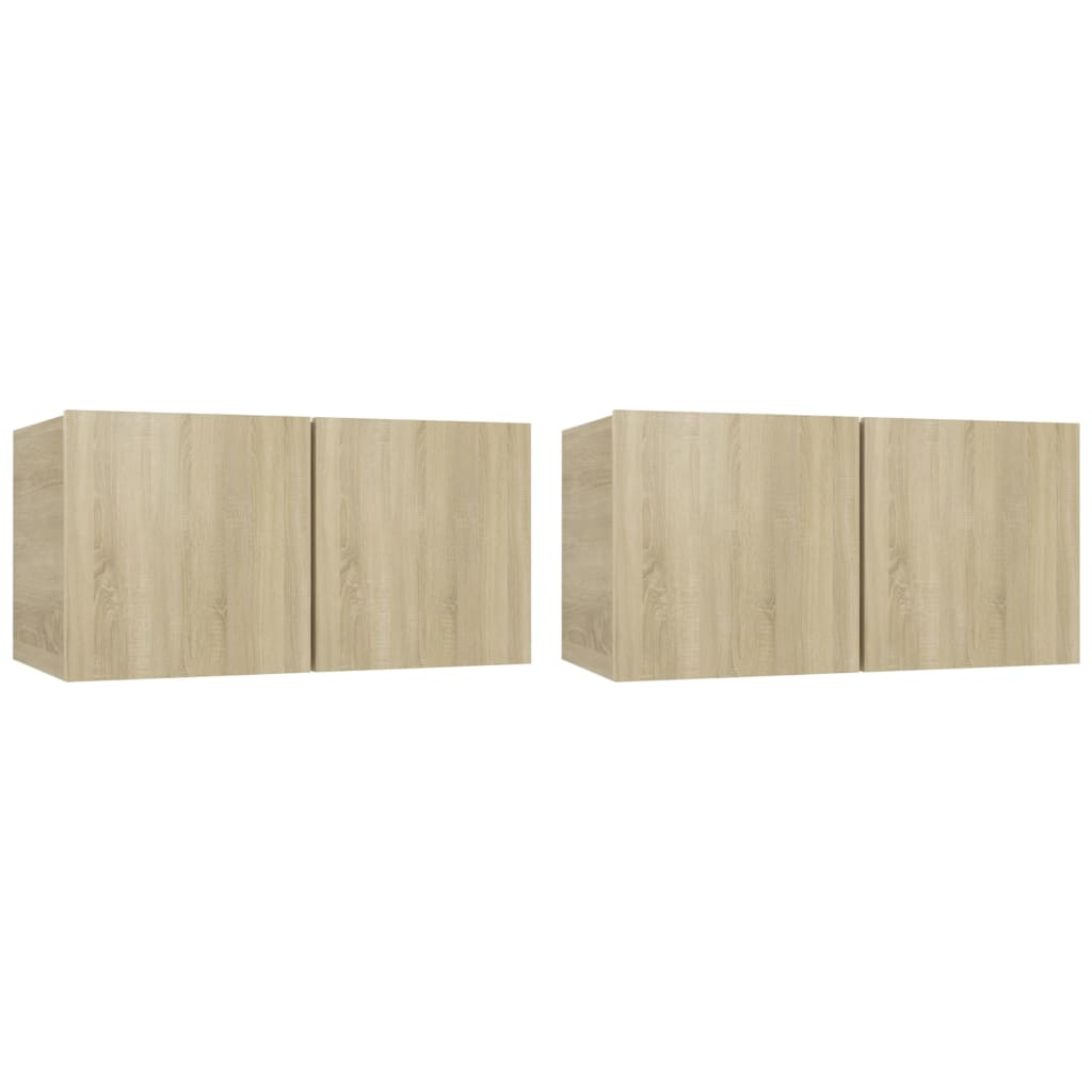 Set Dulap Tv, 4 Piese, , Lemn Prelucrat