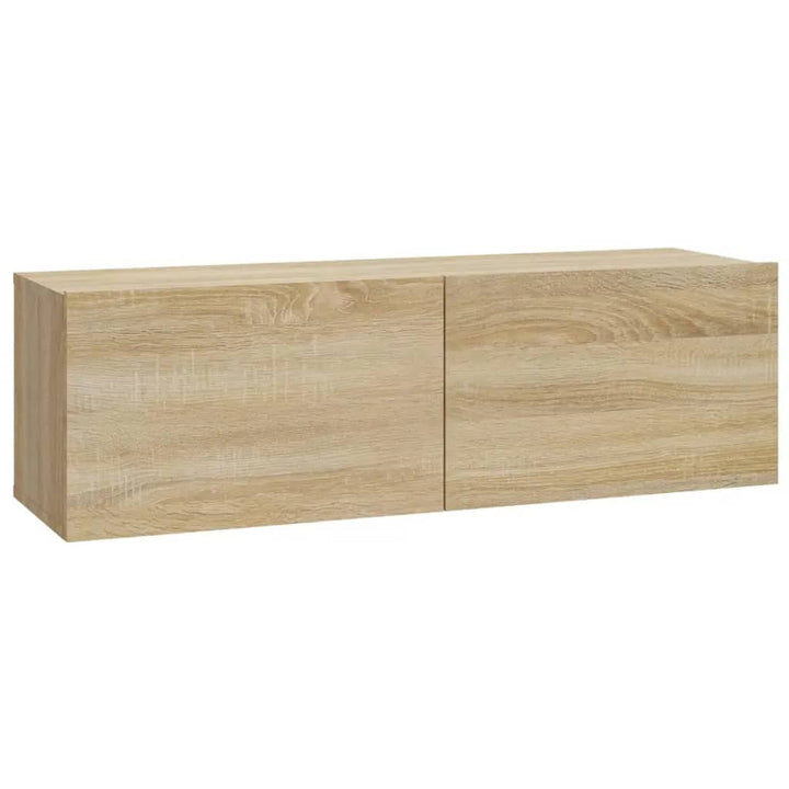 Set Dulapuri Tv, 7 Piese, Stejar Sonoma, Lemn Prelucrat
