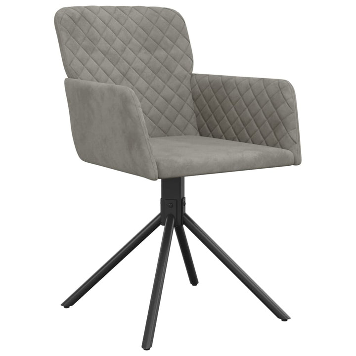 Scaune Rotative De Bucătărie, 2 Buc., , Catifea