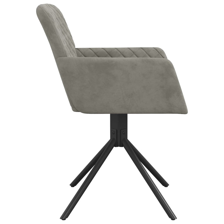 Scaune Rotative De Bucătărie, 2 Buc., , Catifea