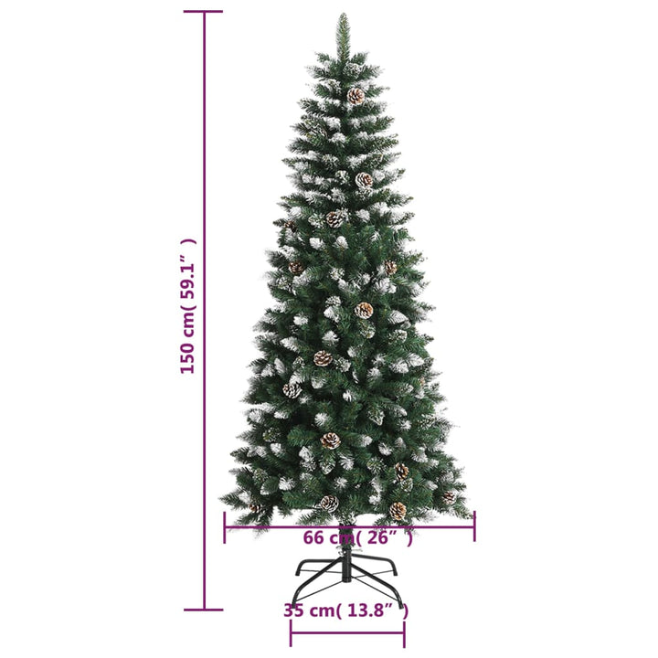 Pom De Crăciun Artificial Cu Suport, Verde, , Pvc