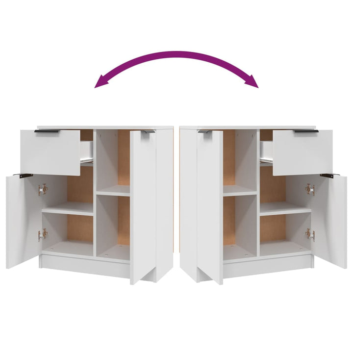 Servante, 2 Piese, , 60X30X70 Cm, Lemn Prelucrat