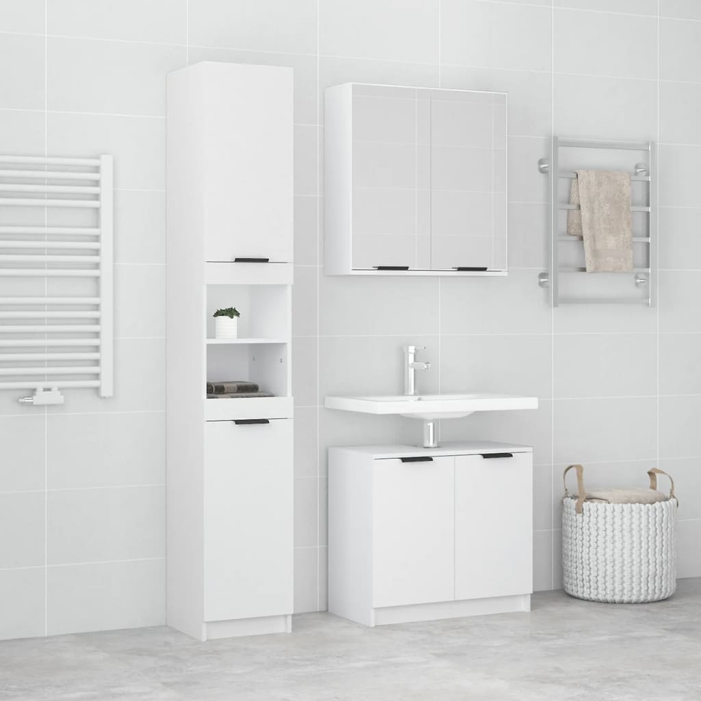 Set Dulapuri Bucătărie, 3 Piese, , Lemn Prelucrat